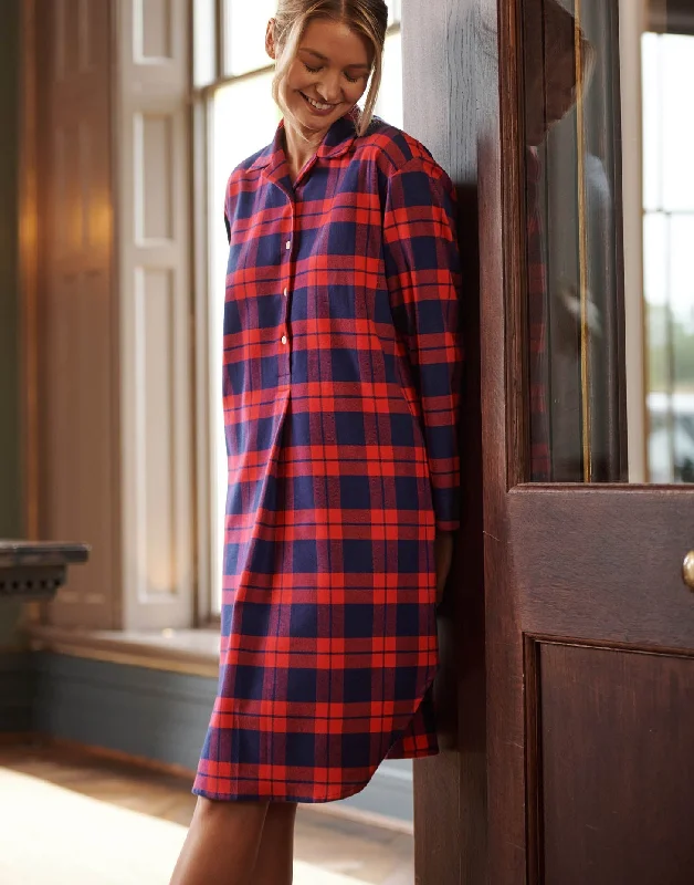 Women's Brushed Cotton Nightshirt – Dumbarton Tartan