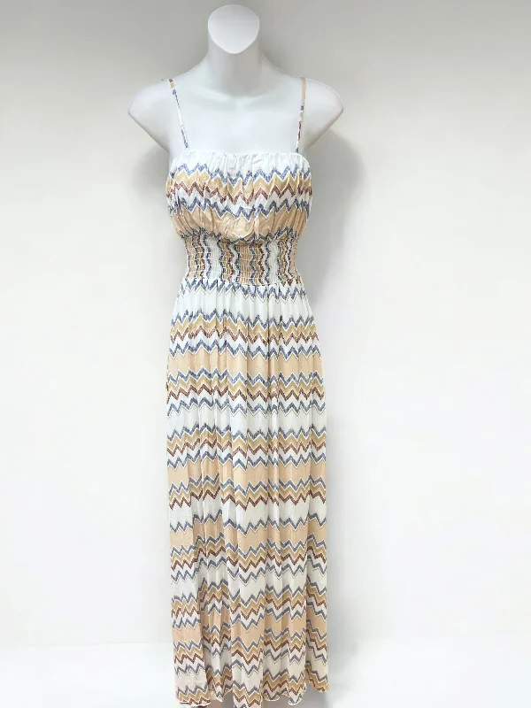 Gauze Print Maxi Dress FM 3544