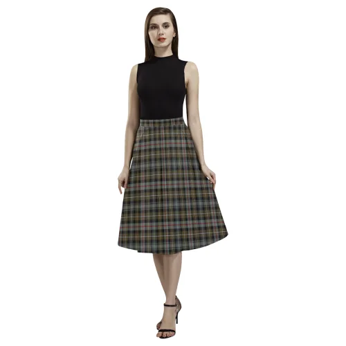 MacKenzie Weathered Tartan Aoede Crepe Skirt